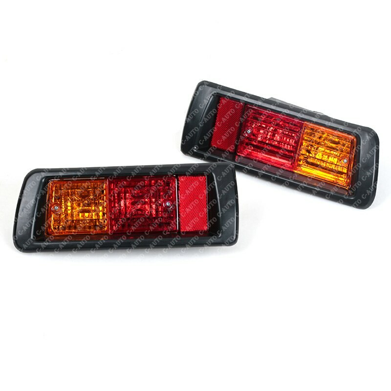 Pair Rear Bumper Reflector Light Taillamp for Toyota Land Cruise FJ90 1996-2002