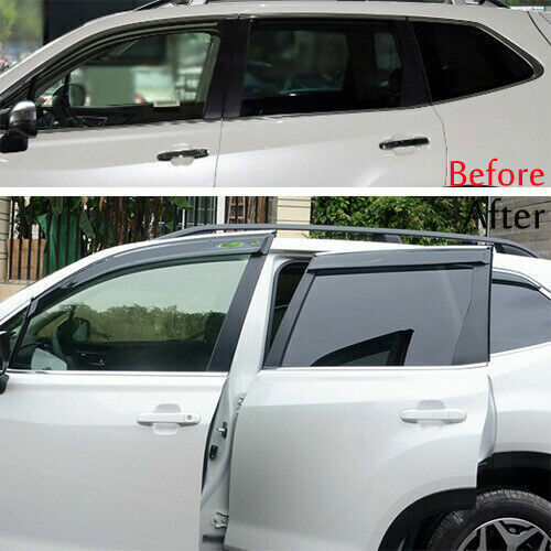 6p for Subaru Forester 2019-24 Window Wind Visors Sun Rain Guard Vent Deflectors