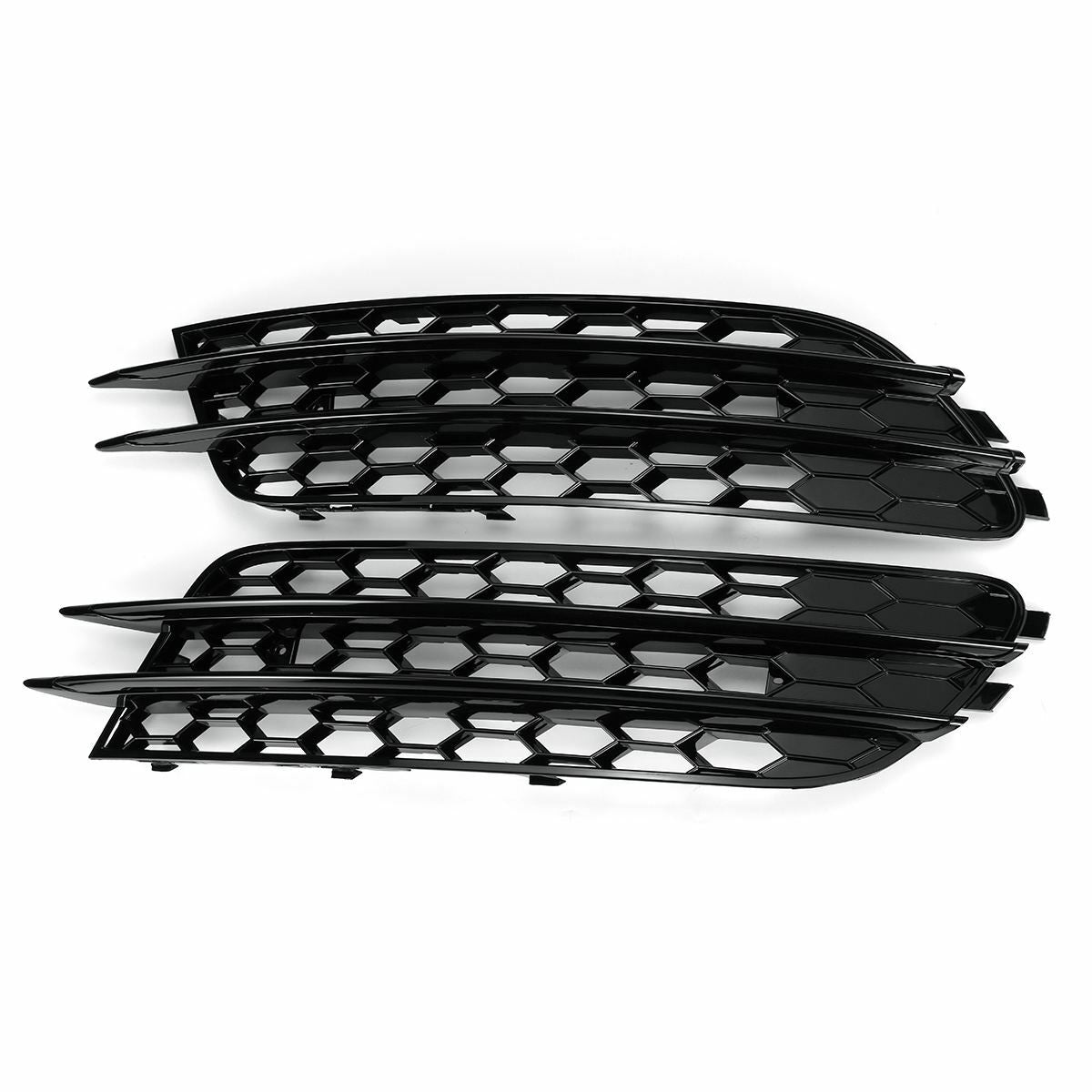 2x Front Grill Fog Light Lamp Cover Trim For 12-2015 for Audi A6 C7 Sedan RS6 S