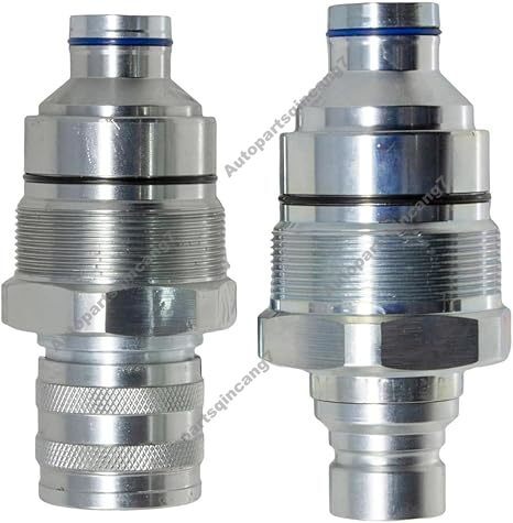 Male & Female Flat Face Coupler Kit 47396760 for CASE Compact Loader SR130 Q