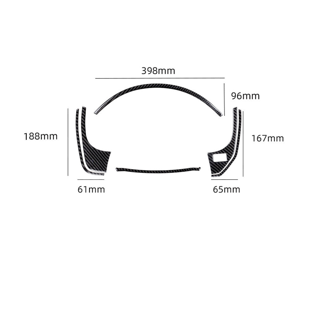 Suitable for Honda Accord 2018-2022 black titanium alloy steering wheel horn button logo frame- v