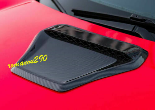 for Honda for Civic 2016-2021 ABS Carbon Fiber Engine Hood Inlet Air Vent Decor Trim