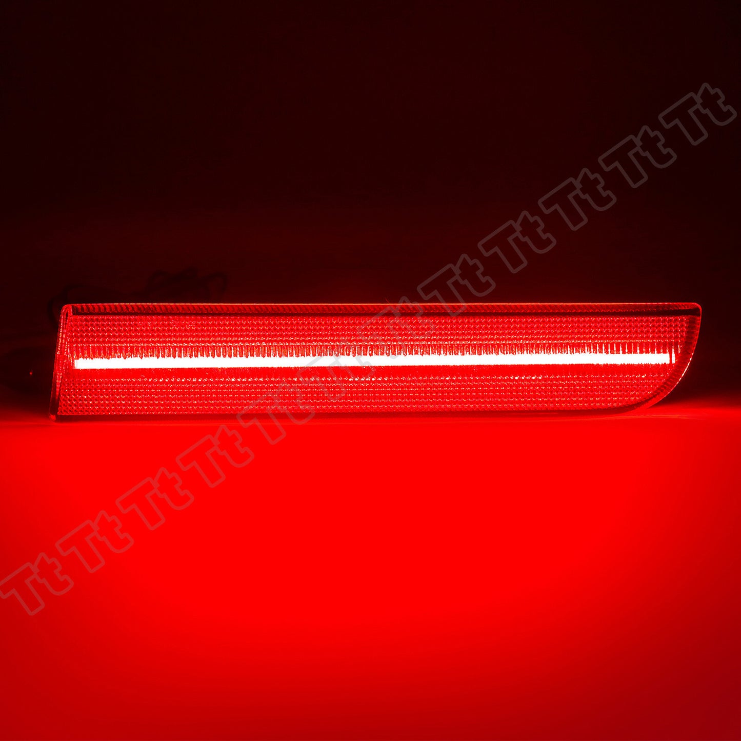 For 08-17 for Lancer Evo LED rear bumper reflector tail brake light red - v