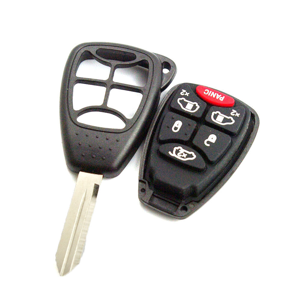 Remote Key Shell Case Fob 6 BTN + Blank Blade for Jeep for Dodge for Chrysler Q