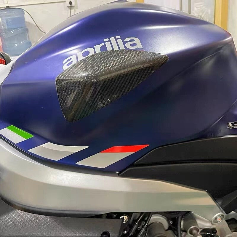 Carbon Fiber Side Tank Covers Sliders Protector For RS660 2021-2024