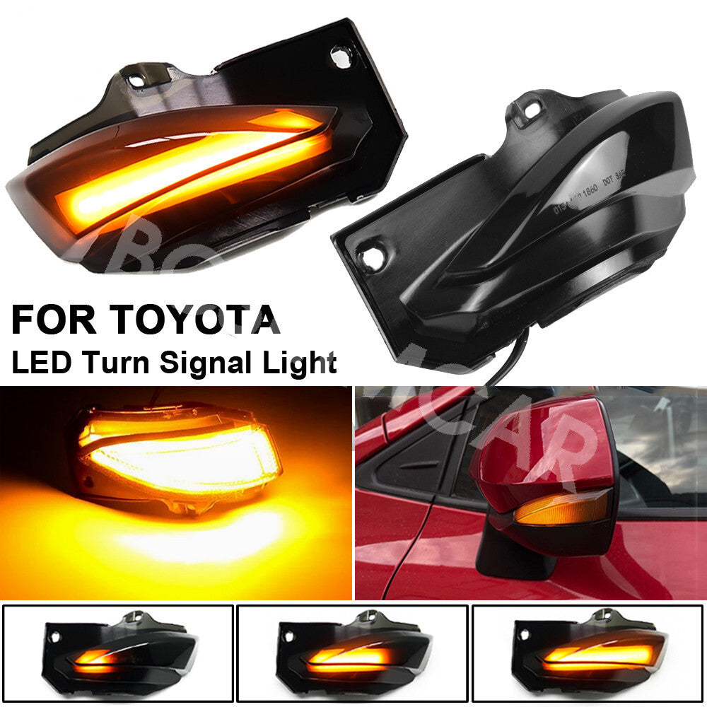 LED Side Mirror Dynamic Turn Signal Light Fit for Toyota Sienta XP170 2017-2020 Q