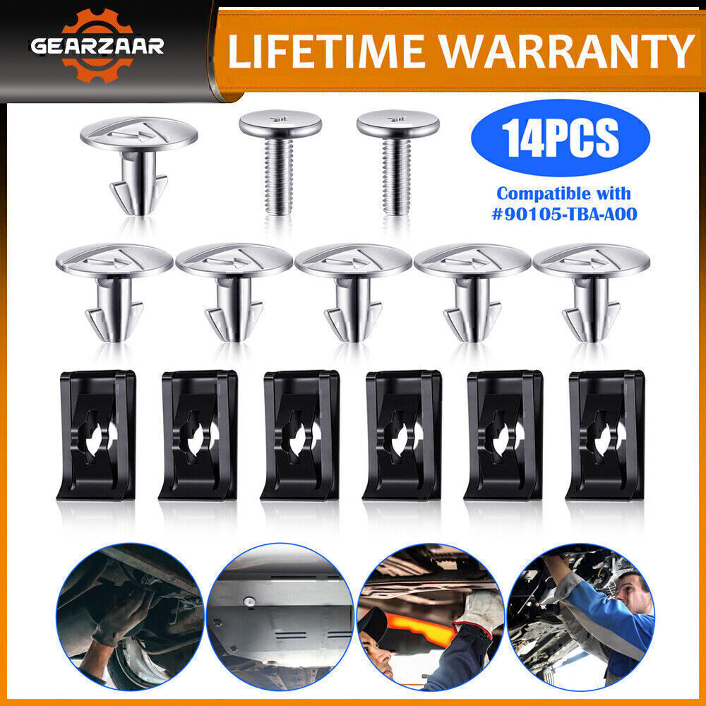 14PCS Engine Cover Lower Pin Screw 90674-TY2-A01 for Honda CR-V for Civic Accord US