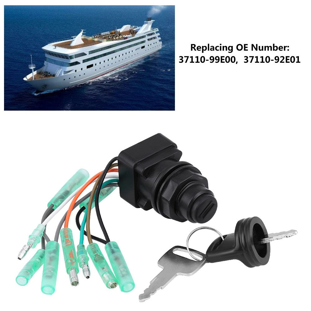 Ignition Switch Motor Ignition Key Switch Assembly For Outboard Control Box Q