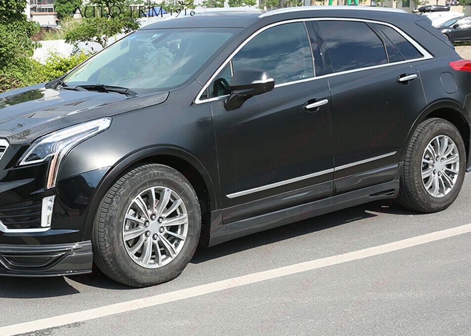 for Cadillac XT5 2017-2023 Gloss Black Body Side Door Overlay Guard Cover Trim