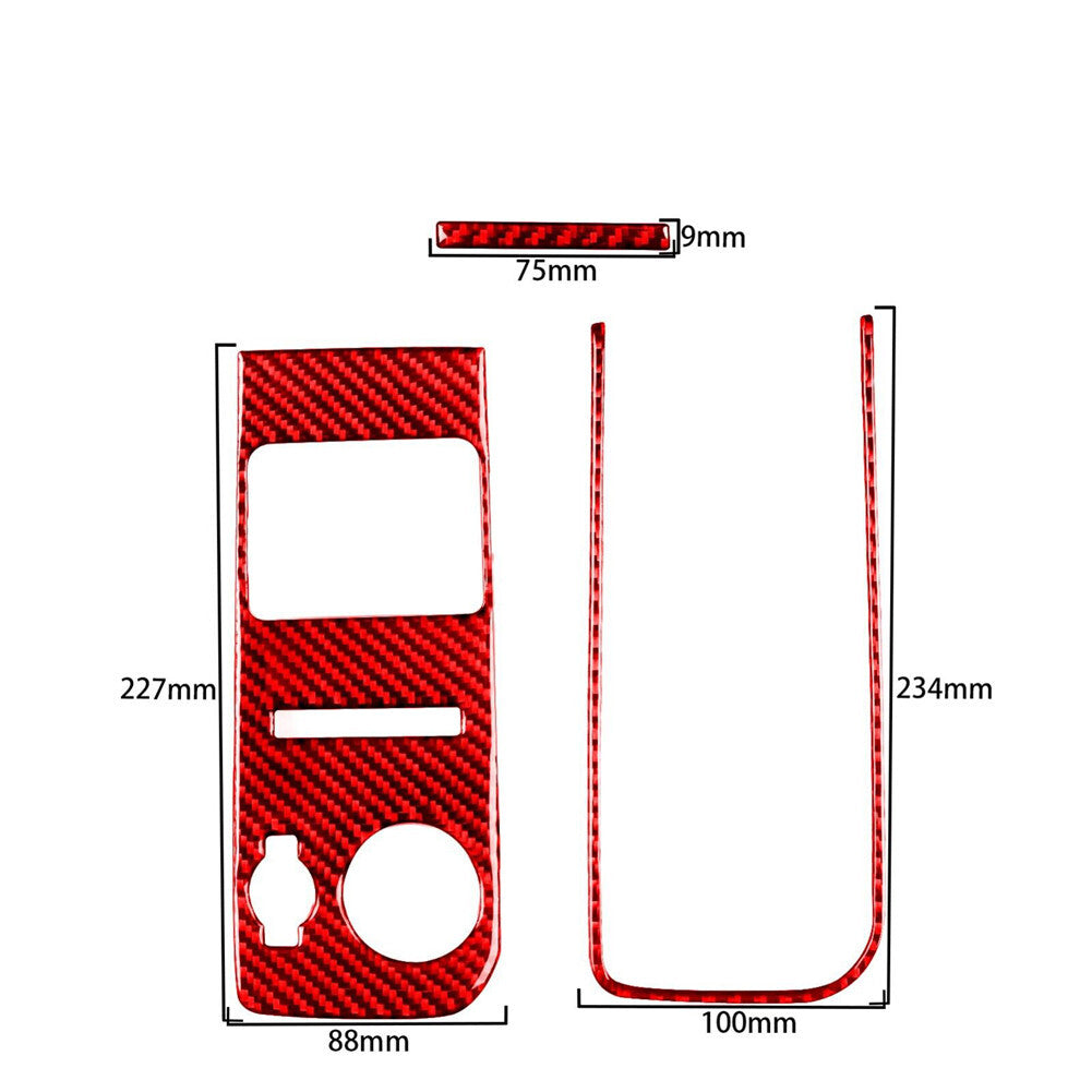 Dashboard Trim Srip Cover For 1 Convertible E82/E88 2008-2013 Red v