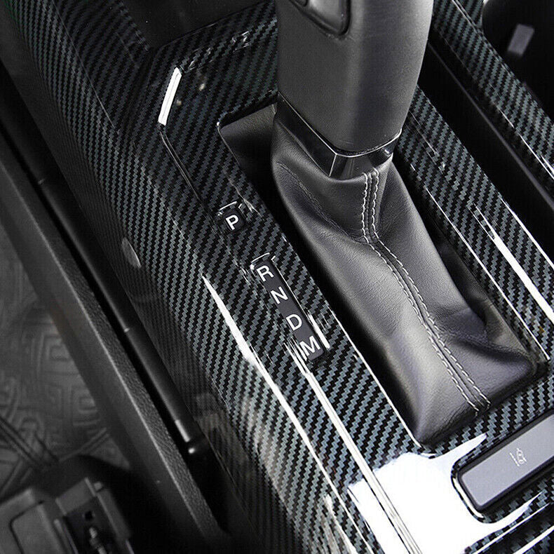 for Ford F-150 2015-20 Carbon Fiber Inner Gear Shift Box Panel Cover Trim
