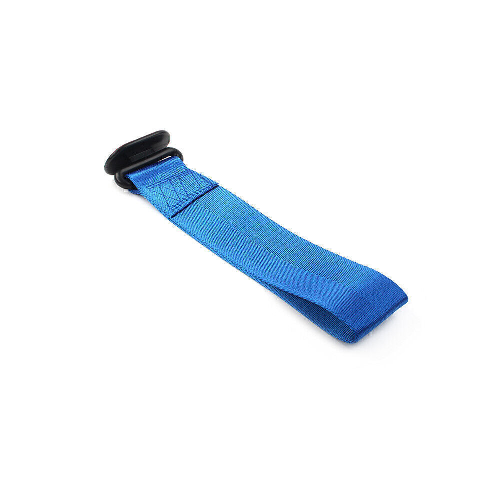 Blue Car Tow Towing Strap Belt Racing Drift Rope Rally Hook Universal fit