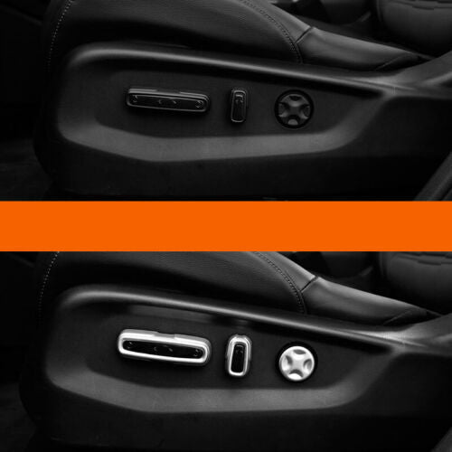 Silver Cover Trim ABS for Seat Adjust Handle Button Fit for Honda CRV CR-V 2017-2021