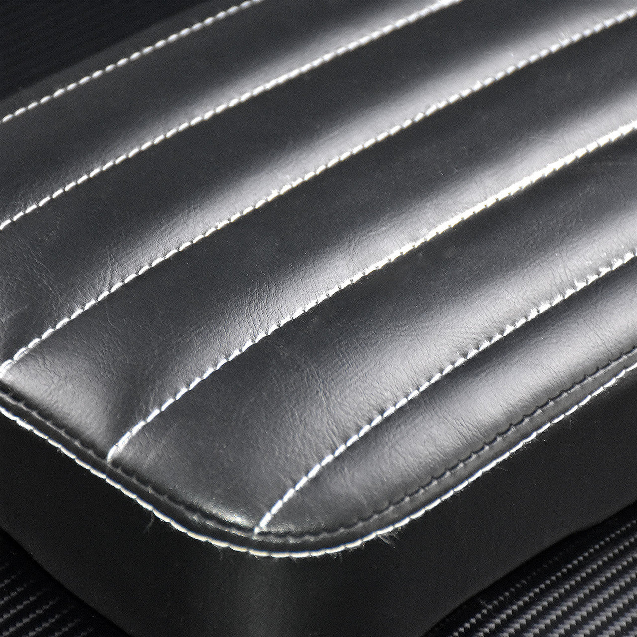 Vertical Stripes Rear Passenger for Seat Pillion Pad Fit for Harley Cruiser Chopper