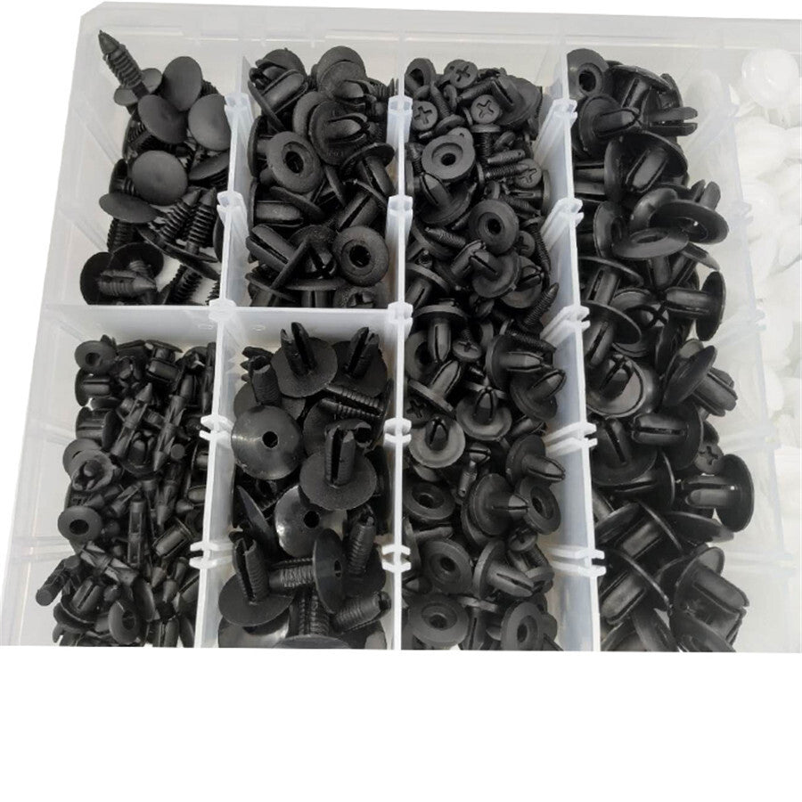 405pcs Bumper Clips Car Hole Plastic Rivets Fastener Fender Push Pin Accessories