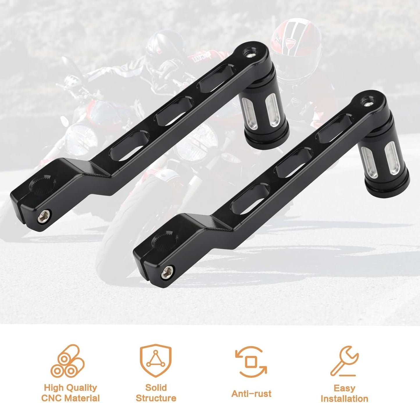 2Pc Heel Toe Gear Shifter Shift Lever Pedal Peg for Harley Touring Electra Glide Q