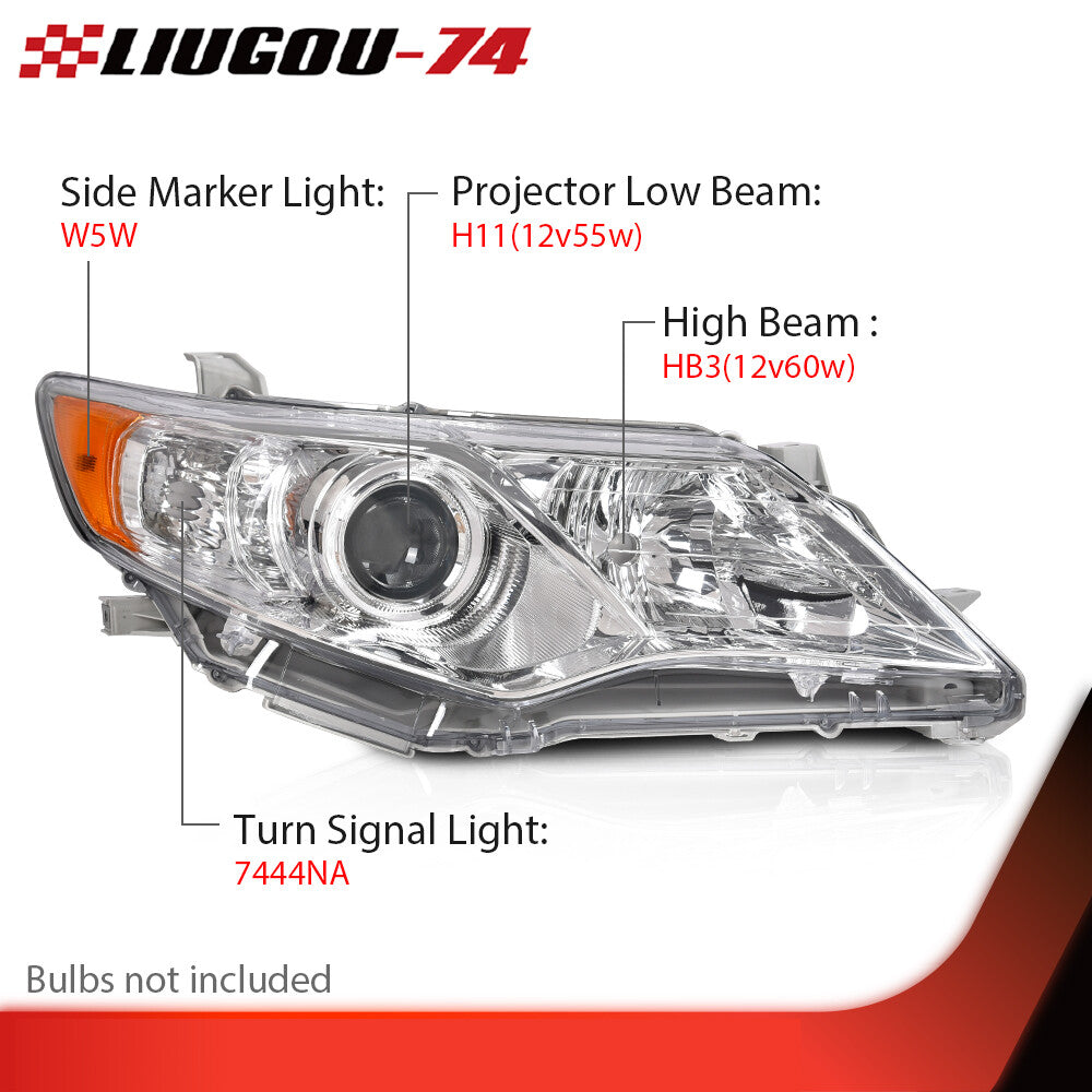 Headlight assembly suitable for 12-14 for Camry projector headlight LH + right grip one pair - v
