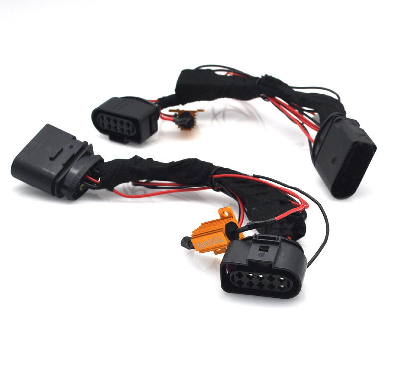 2x Retrofit facelift LCI Led Head light cable wire adaptor Loom For v