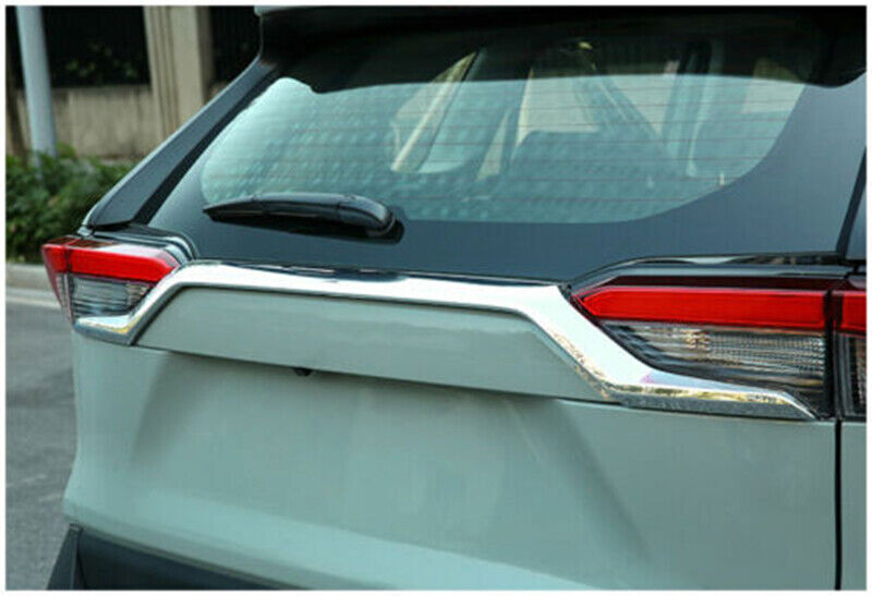 for Toyota RAV4 2019-23 Chrome ABS Rear Trunk Tailgate Upper Curve Cover Trim 1x