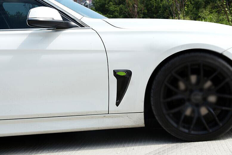 for BMW 5 Series G30 2018-23 ABS Black Side Body Vent Fender Flank Cover Trim 2P