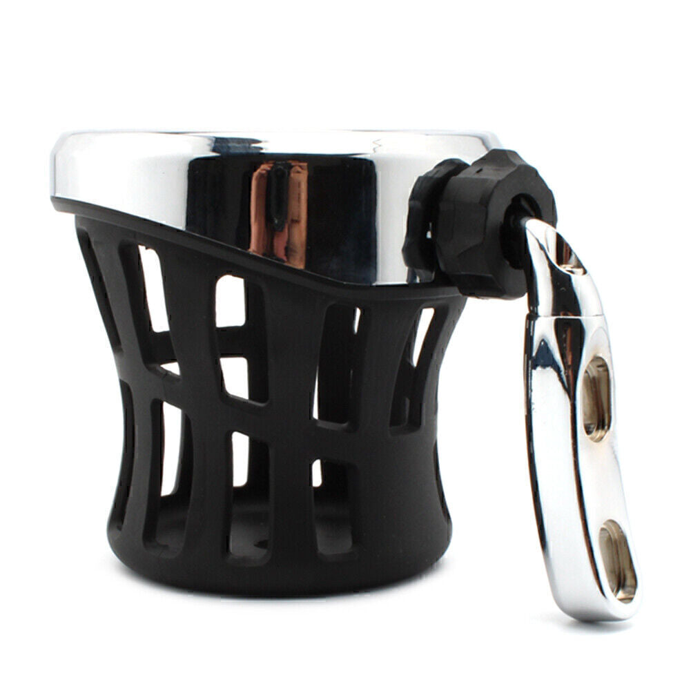 Motorcycle Handlebar Cup Holder Drink W/ Mesh Basket Mount Chrome for BMW R18 Q