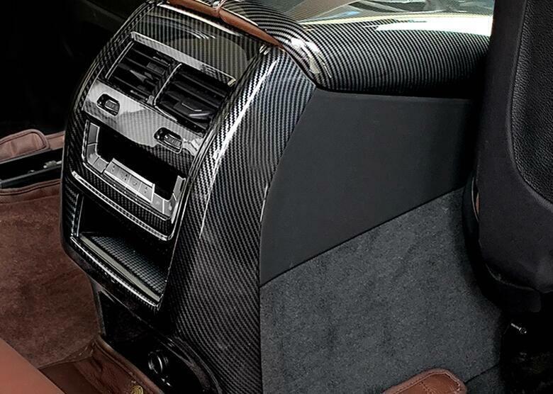 for BMW X5 G05 2019-21 Carbon Fiber Rear Air Outlet Anti-Kick Panel Vent Trim 1P