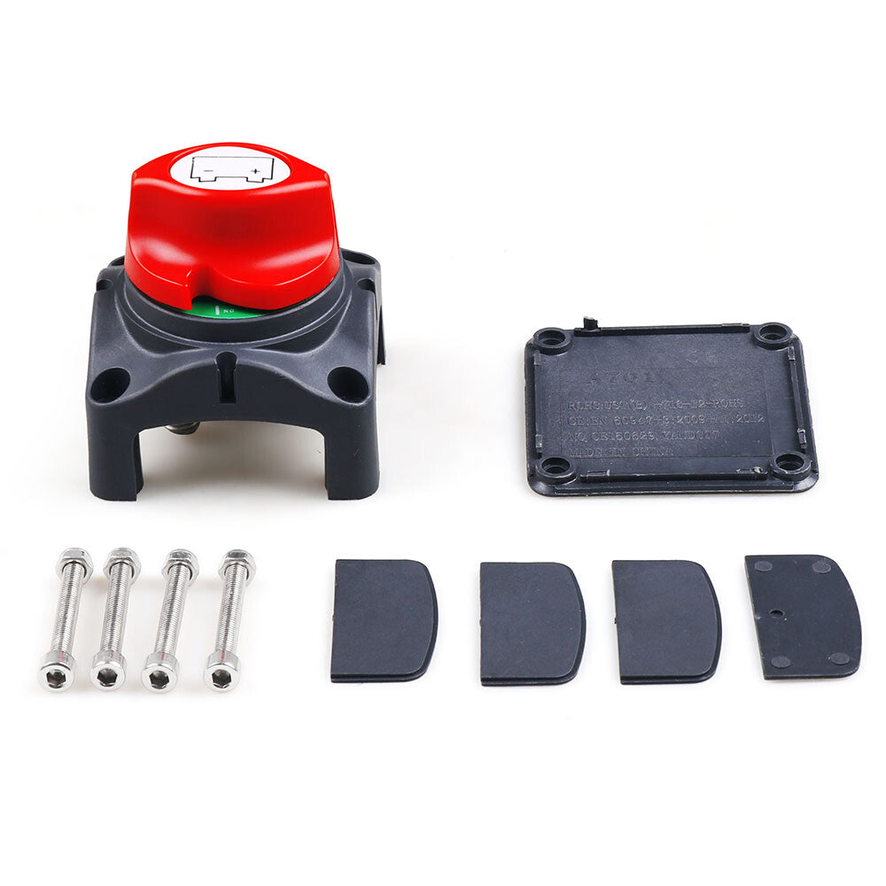 Battery Isolator Disconnect Rotary Switch Cut On/Off For Car SUV RV Marine Boat