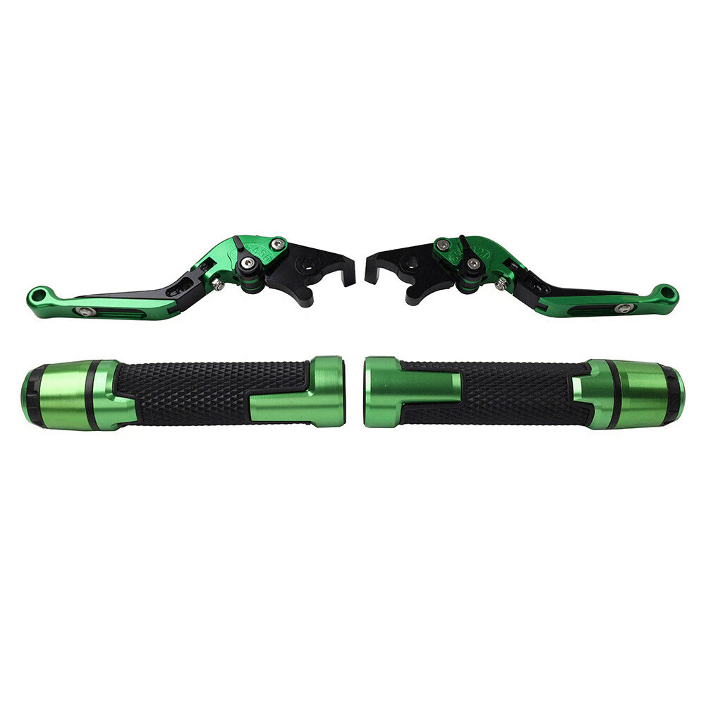 Fit for Kawasaki 650R Folding Extendable Brake Clutch Lever Handlebar Grip Set