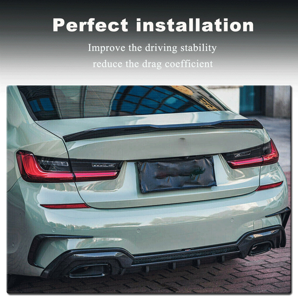 Fit for BMW 3 Series G20 G28 M-SPORT 19-20 Gloss Black Rear Bumper Diffuser Lip