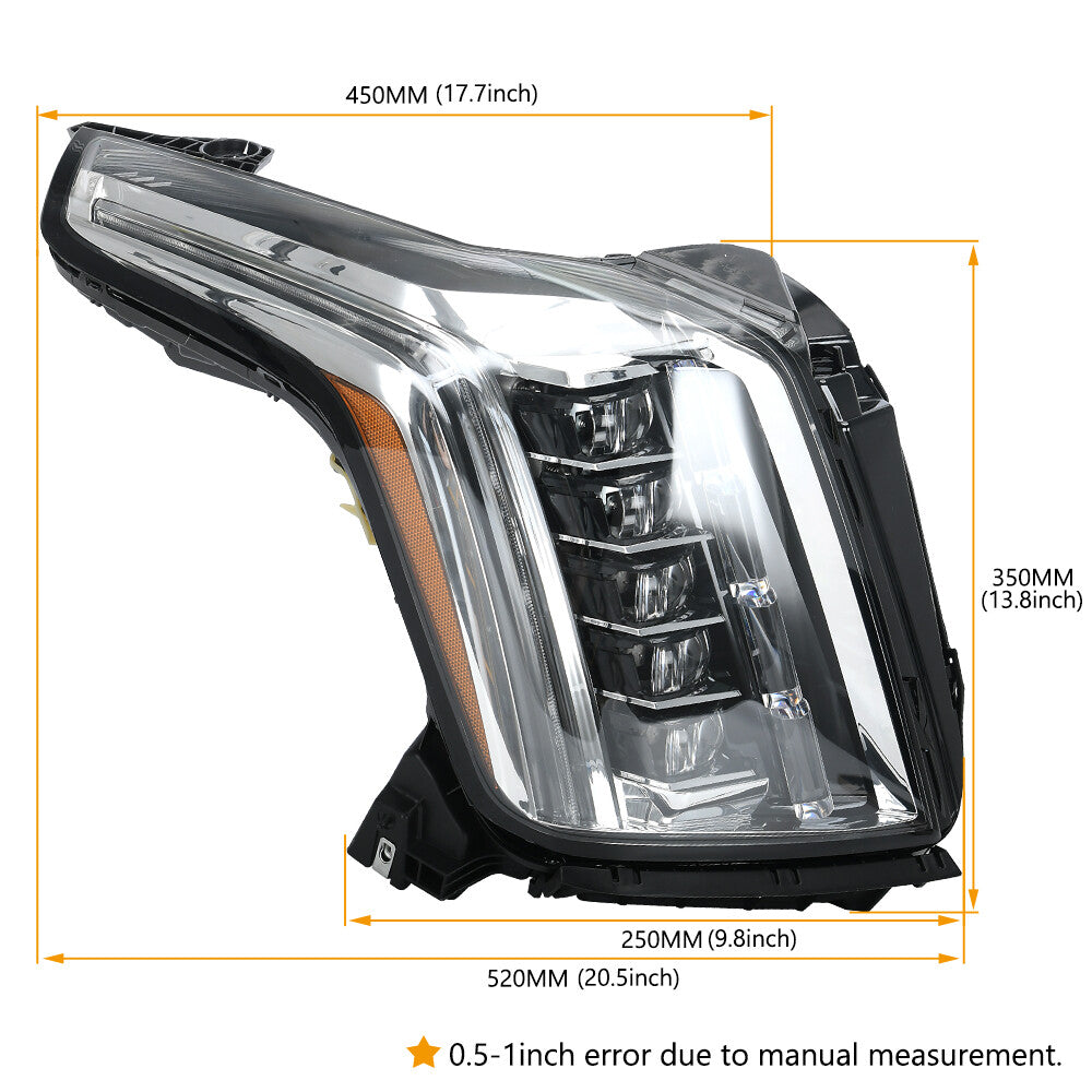 for Cadillac for Escalade 2015-2020 Full LED Right Side Headlight Lamp DOT SAE RH