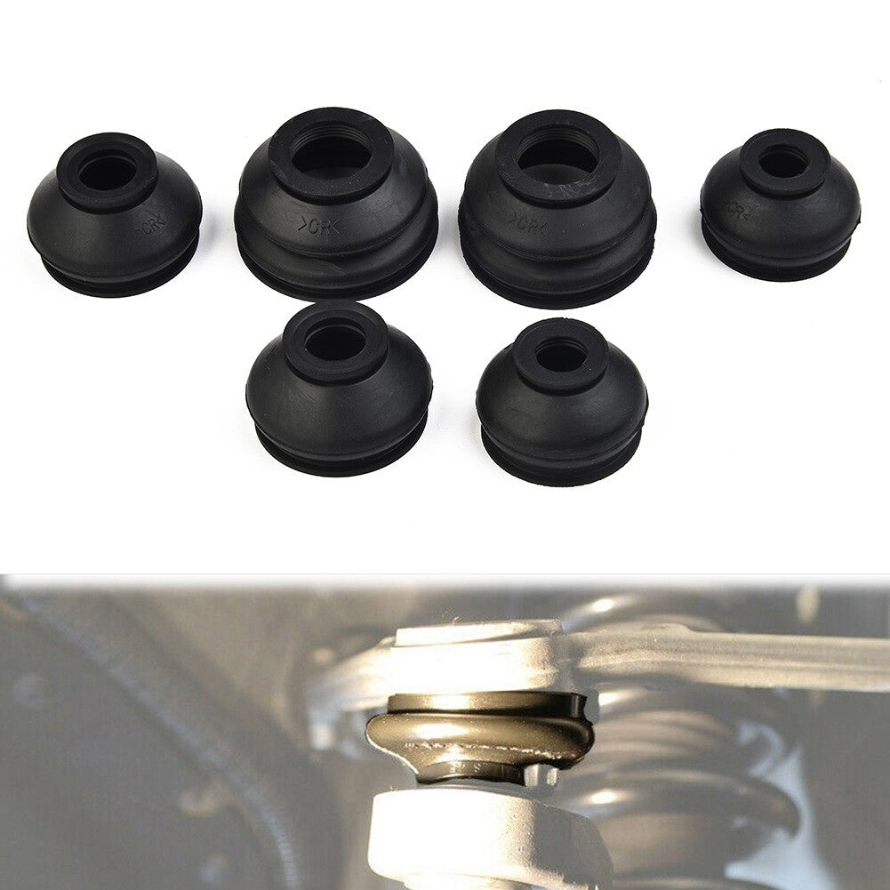 6 Pcs Rubber Tie Rod End Ball Joint Dust Boots Dust Cover Boot-Gaiters v