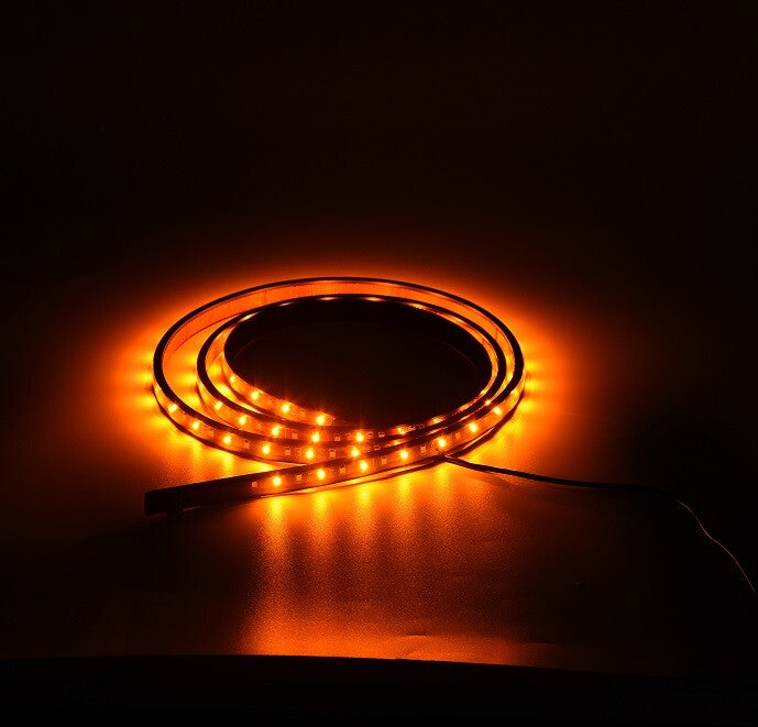 2x70Truck Side Panel Running Board LED Warning Emergency StripLight AmberWhite