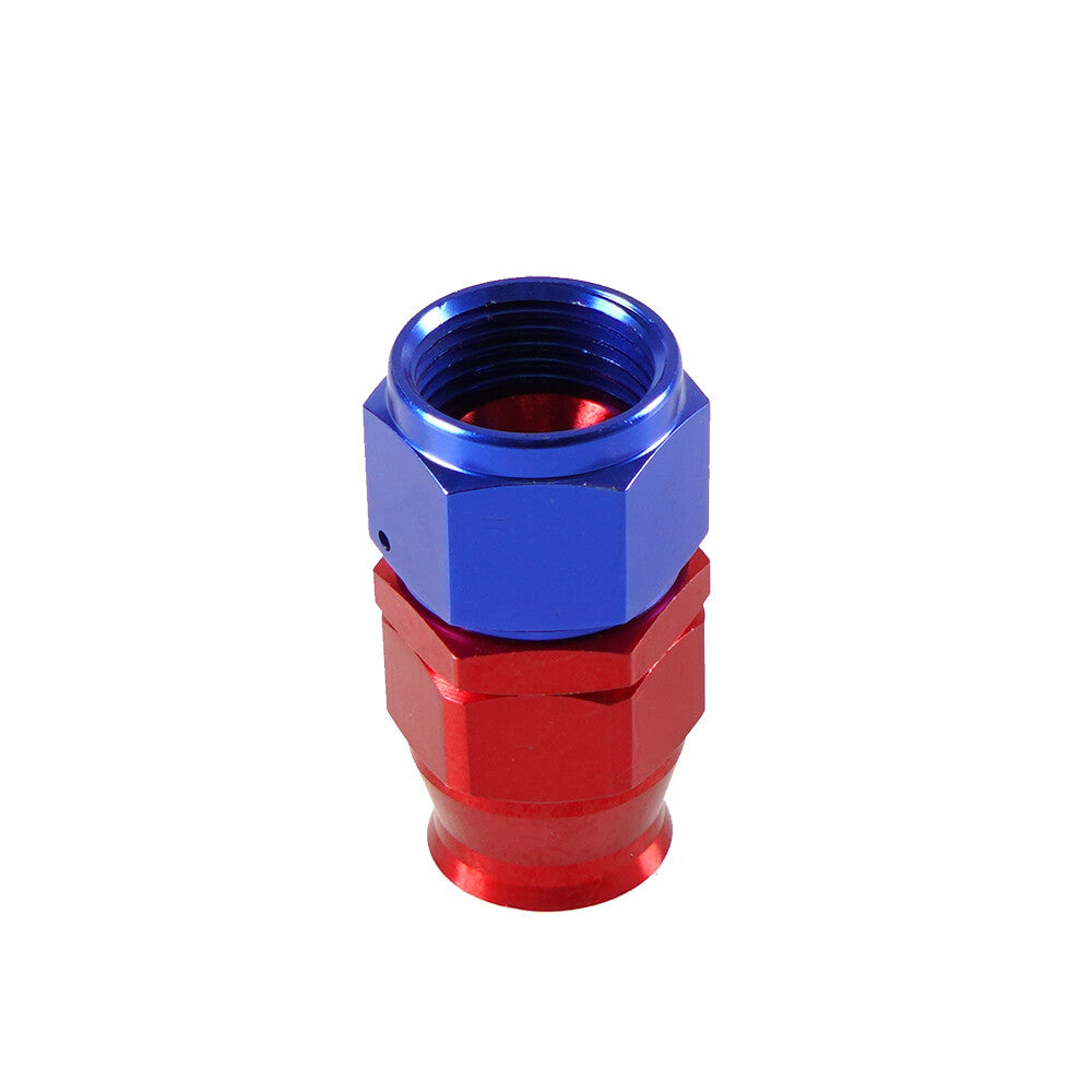 12AN PTFE Hose End Fittings Straight Aluminum Swivel AN12 For PTFE Hose Only Red