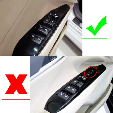 Carbon Fiber Interior Window Switch Panel Cover Trim for Toyota for Camry 2018-2022