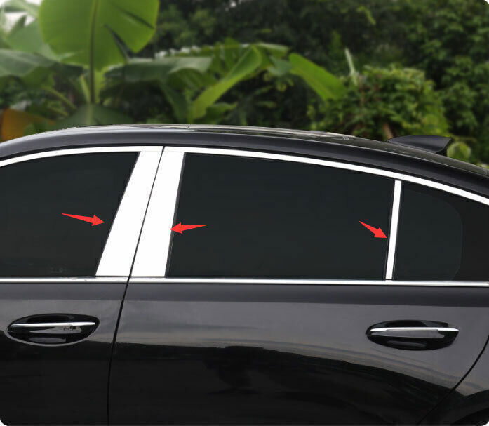 for Cadillac CT5 2020-2024 Chrome Outer Window Center BC-Pillar Post Cover Trims