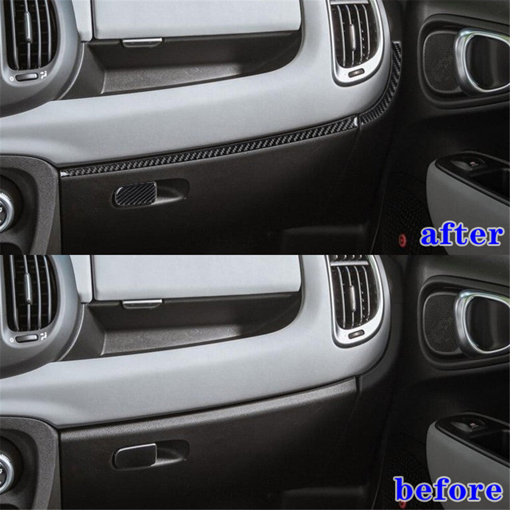 Red Carbon Fiber Manual Gear Shift Panel Cover Trim For Sonic 2012-16 v