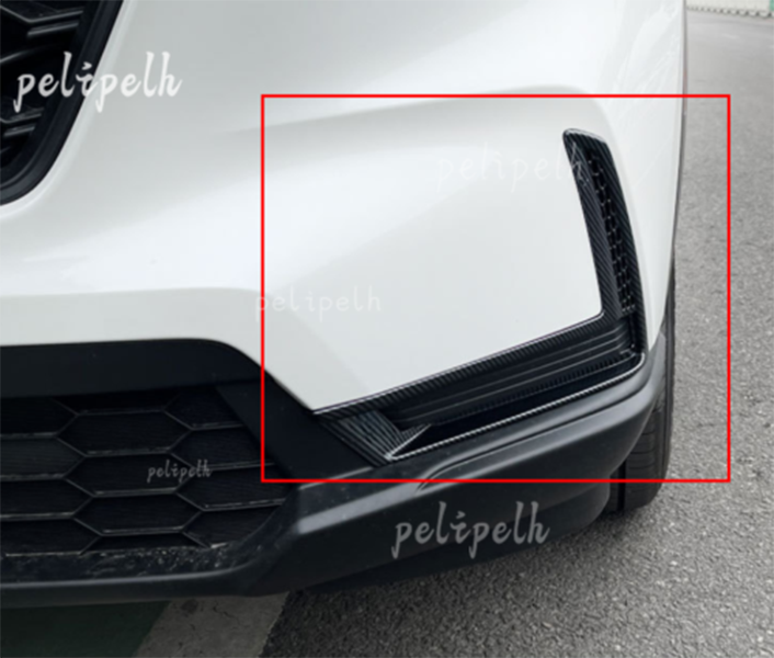 for Honda CRV CR-V 2023-2024 Carbon Fiber Style Front Fog Light Frame Cover Trim