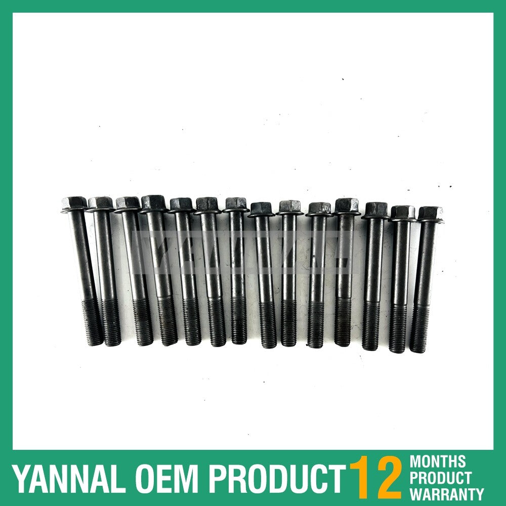 14-piece pack of D1703 1901303450 cylinder head bolts for engines.