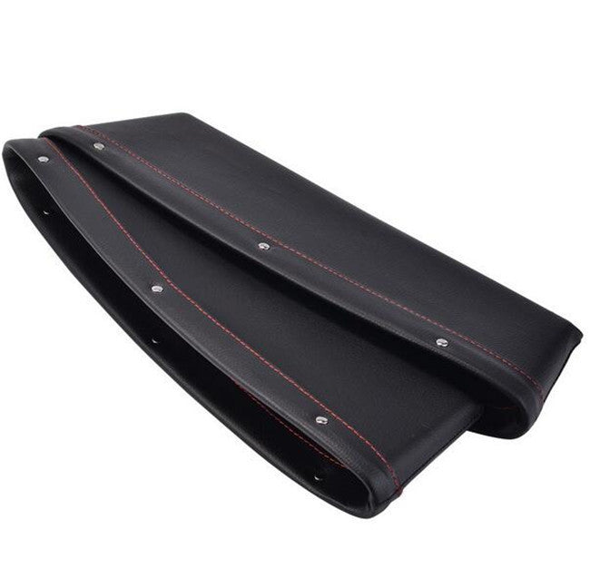 Car 2x PU Leather Catch Catcher Box Caddy for Seat Gap Slit Pocket Storage Organizer