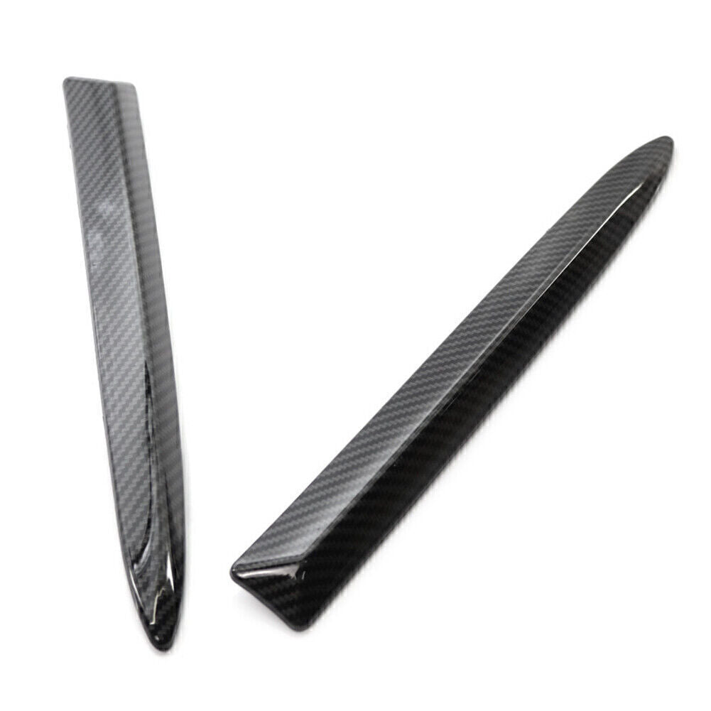 2PCS ABS Front Bumper Upper Moulding Trim Left Right Set for FIAT 500 2007-15