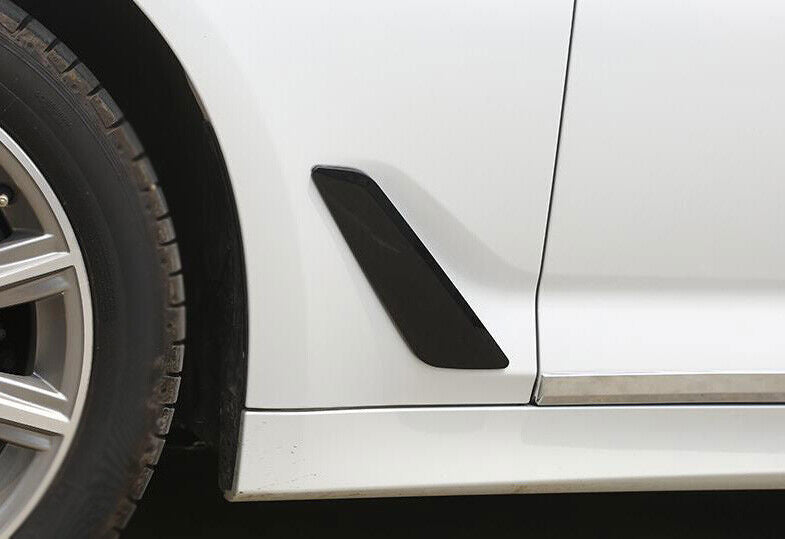 for BMW 5 Series 2018-23 ABS Black Air Flow Vent Side Fender Decor Cover Trim 2P