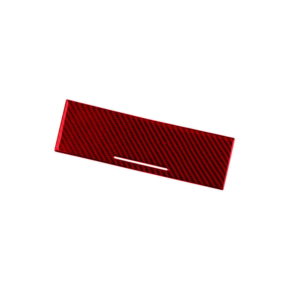 2x Red Carbon Fiber Interior for Audio Control Side Cover Trim for Lexus RX330 RX350 v
