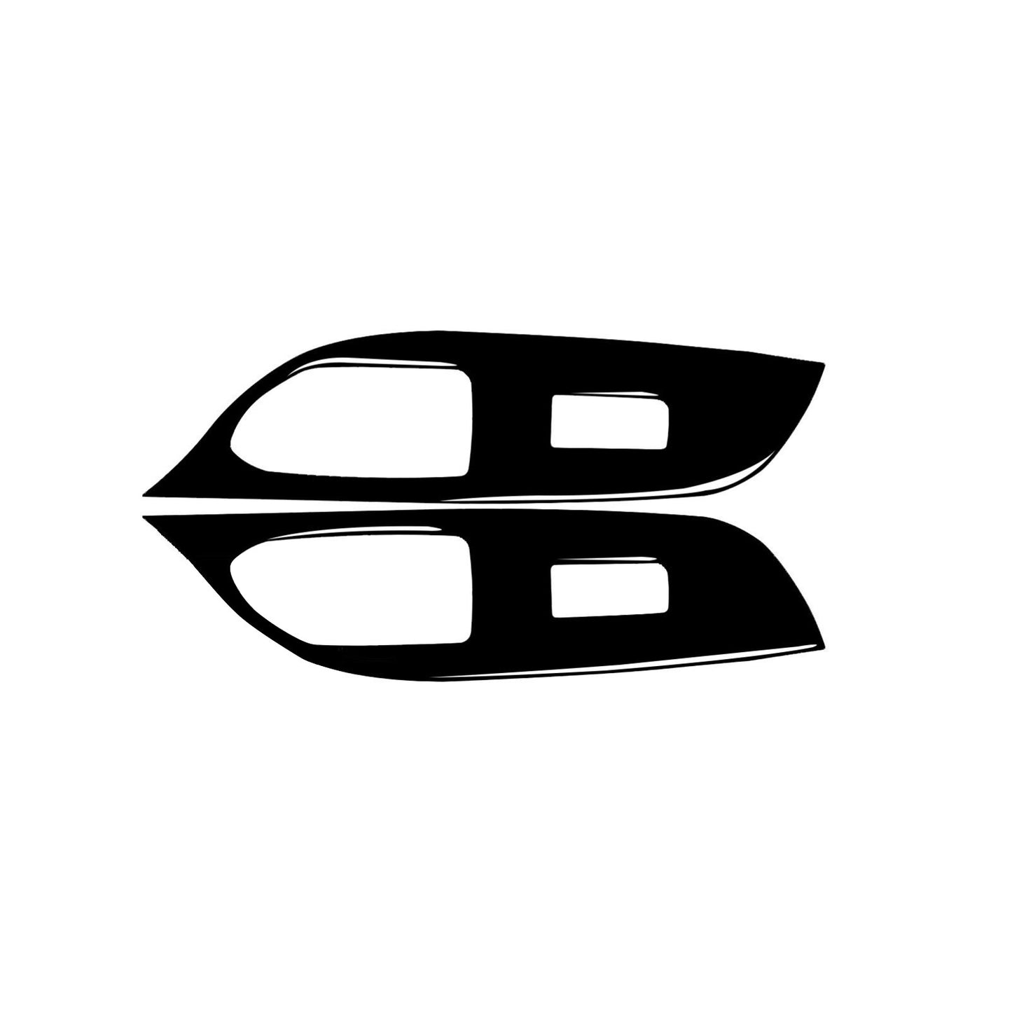 Carbon Fiber Interior Front Door Handle Cover Trim for Dodge for Ram 1500 2009-2012 v