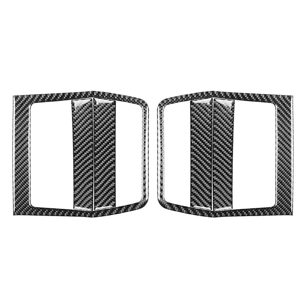 for Dodge for Challenger 08-2014 Carbon Fiber Interior Door Pusher Panel Cover Trims