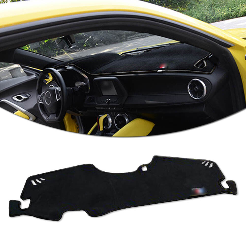 Black Anti-slip Car Dashboard Dashboard Mat DashMat Sun Proector Suitable for 16-19 Camaro - v