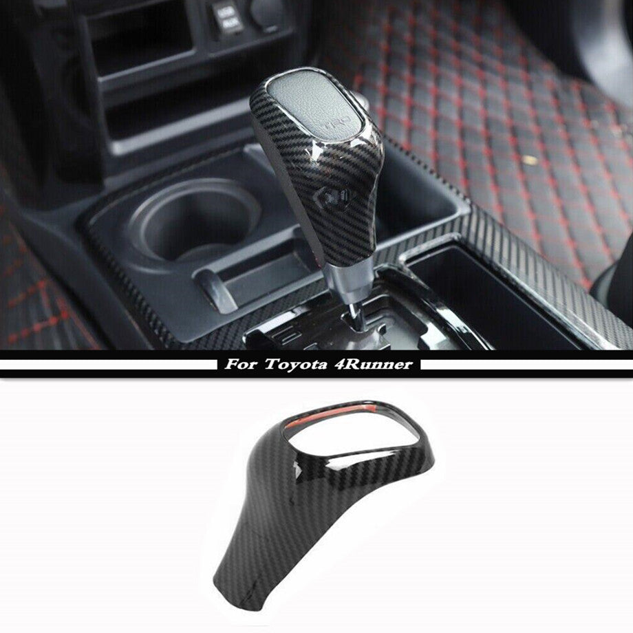 Carbon Fiber Gear Shift Lever Knob Head Cover Trim For 10-23 4runner TRD v