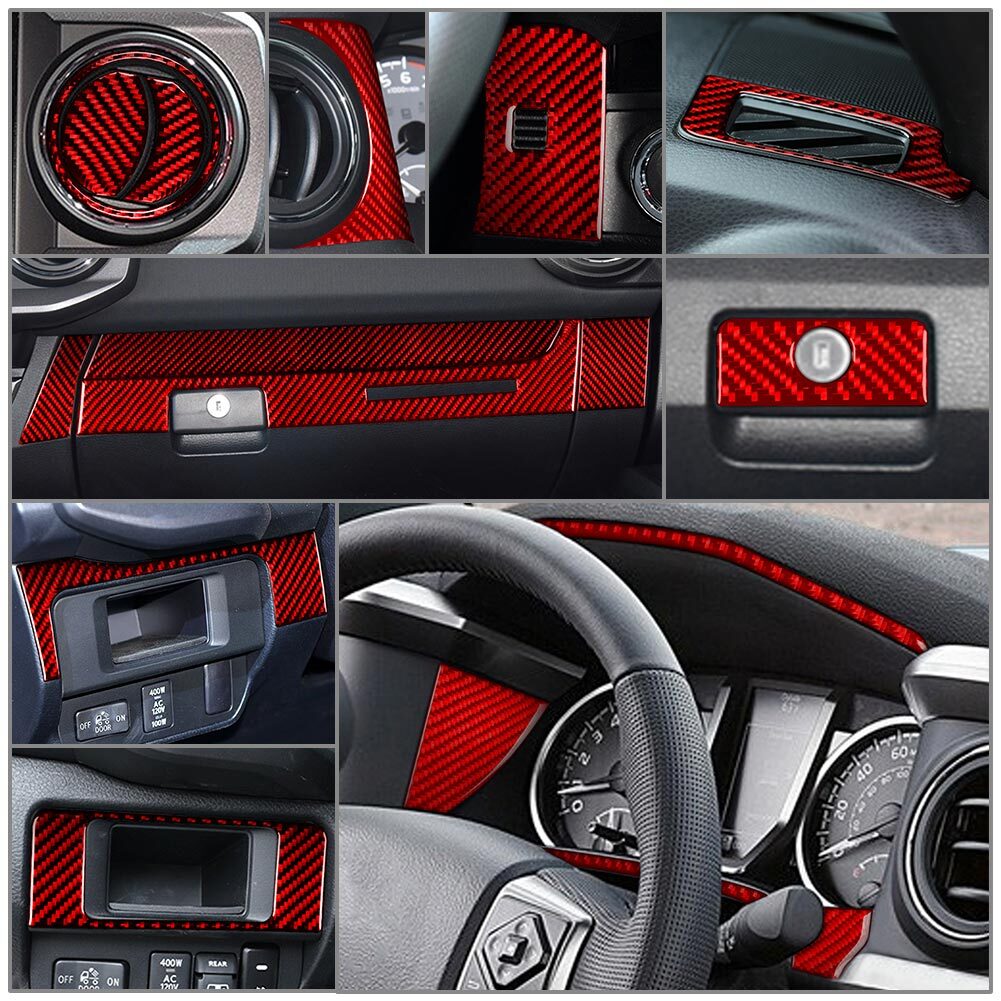30Pcs Interior Dashboard Decoration Kit Cover Trim for Toyota Tacoma 2016-22 21
