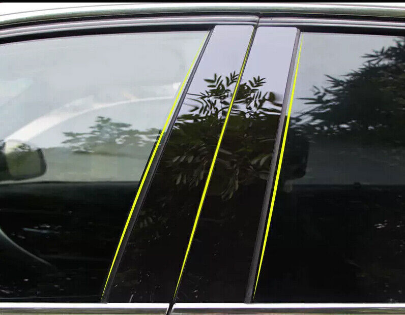 for Cadillac CT5 2020-24 Piano Black Pillar Posts Door Window Molding Strip Trim
