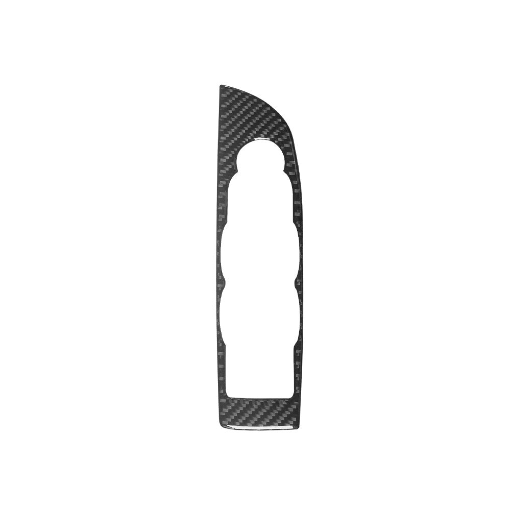 for Audi A4 2017-2019 Red Carbon Fiber Headlight Switch Panel Cover Trim Sticker v