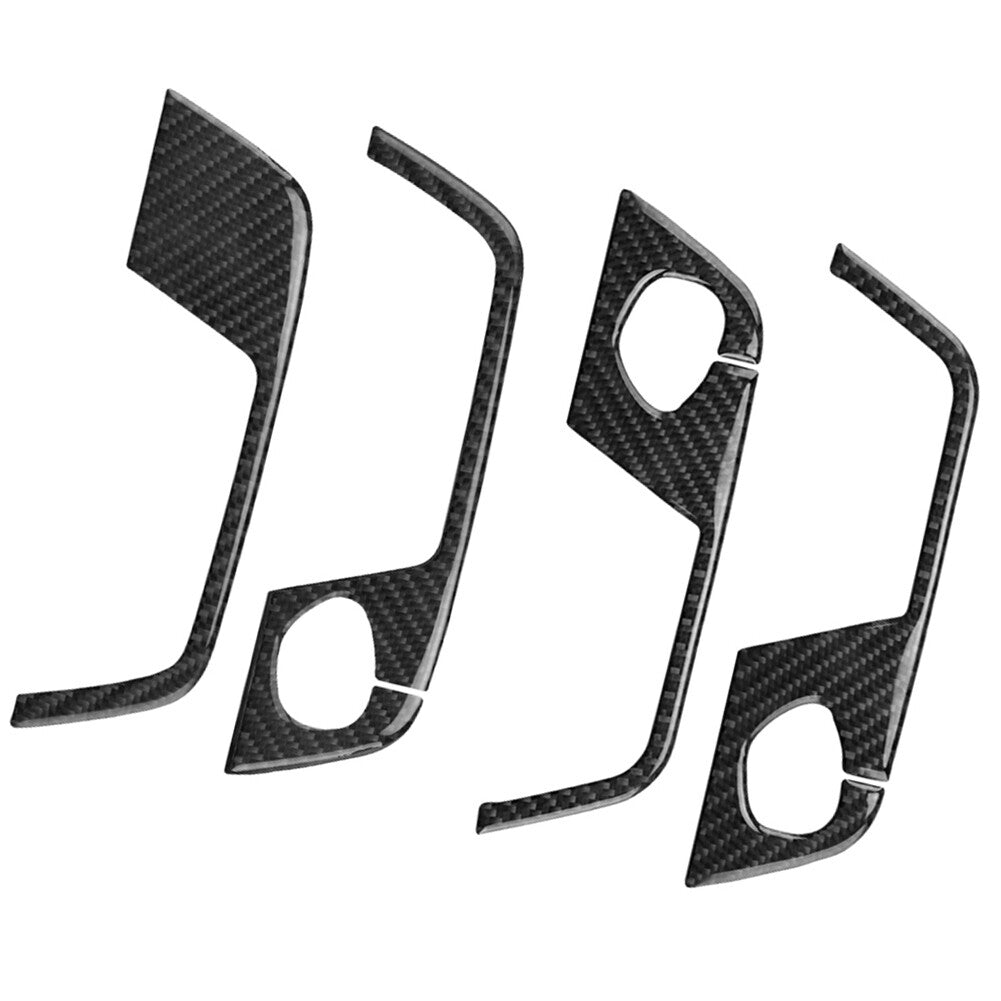 Red Carbon Fiber Window Switch Panel Trim Cover For 3 F30 2013-2019 v
